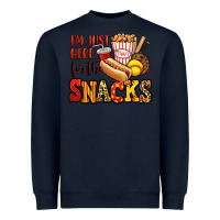 Navy i'm just here for the snacks softball Heavyweight Sweatshirt - Jasminsmagicworld