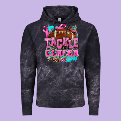 Tackle Cancer Vintage Hoodie Designed By Adodesignshop