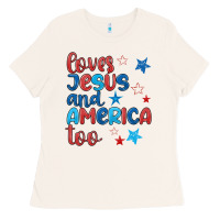 Bone love jesus and america too Ladies Tee - JahusDesignShop