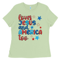 Matcha love jesus and america too Ladies Tee - JahusDesignShop