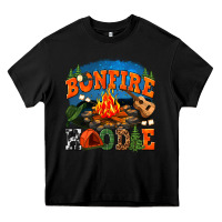 Black bonfire hoodie Heavy Core Tee - texasbilliewilder