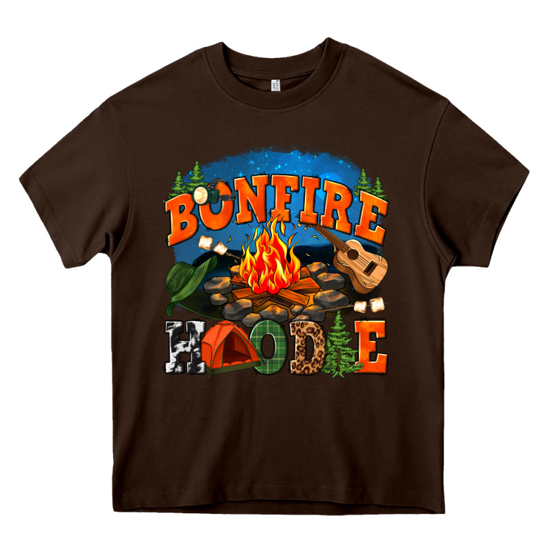 Bonfire Hoodie Heavy Core Tee by texasbilliewilder | Teevron