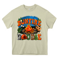 Mossy bonfire hoodie Heavy Core Tee - texasbilliewilder
