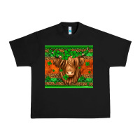Black st patricks day long haired cow Urban Heavy Tee - Jasminsmagicworld