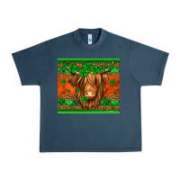 Midnight Navy st patricks day long haired cow Urban Heavy Tee - Jasminsmagicworld