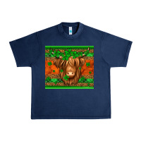 Navy st patricks day long haired cow Urban Heavy Tee - Jasminsmagicworld