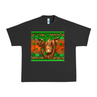 Pigment Black st patricks day long haired cow Urban Heavy Tee - Jasminsmagicworld