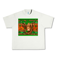 Pistachio st patricks day long haired cow Urban Heavy Tee - Jasminsmagicworld