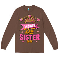 Chestnut world's best sister ever Long Sleeve Tee - Jasminsmagicworld