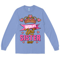 Colony Blue world's best sister ever Long Sleeve Tee - Jasminsmagicworld