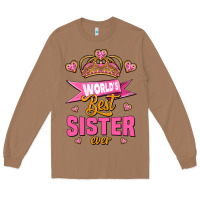 Toasted Coconut world's best sister ever Long Sleeve Tee - Jasminsmagicworld