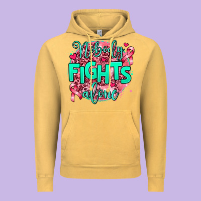 Nobody Fights Alone Vintage Hoodie Designed By Adodesignshop