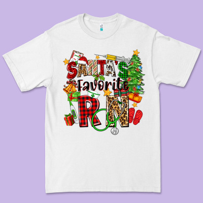 Santa's Favorite Rn Premium Tee Designed By Zillion Design Studio