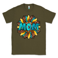 Army Green sunflower mom leopard Classic Tee - Artiststas