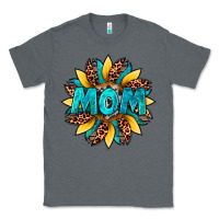 Charcoal Heather sunflower mom leopard Classic Tee - Artiststas
