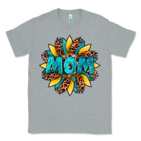 Heather Grey sunflower mom leopard Classic Tee - Artiststas