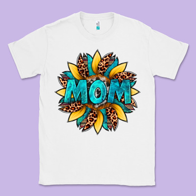 Sunflower Mom Leopard Classic Tee Designed By Artiststas
