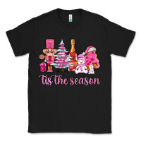 Black tis the season pink christmas Classic Tee - AdoDesignShop