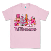 Bubblegum Pink tis the season pink christmas Classic Tee - AdoDesignShop