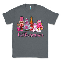 Charcoal Heather tis the season pink christmas Classic Tee - AdoDesignShop