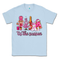 Dusty Blue tis the season pink christmas Classic Tee - AdoDesignShop