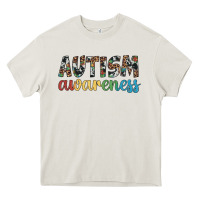 Cream autism awareness Heavy Core Tee - Artiststas