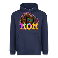 Navy football mom Heavyweight Hoodie - LillyAllenDesigns