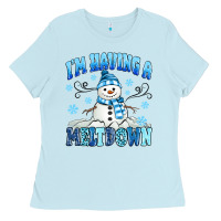 Baby Blue i'm having a meltdown Ladies Tee - MaliasSmallBusiness