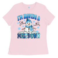Bubblegum Pink i'm having a meltdown Ladies Tee - MaliasSmallBusiness