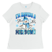 White i'm having a meltdown Ladies Tee - MaliasSmallBusiness