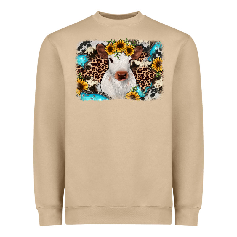 Cowhide Leopard Calf Heavyweight Sweatshirt by JahusDesignShop | Teevron