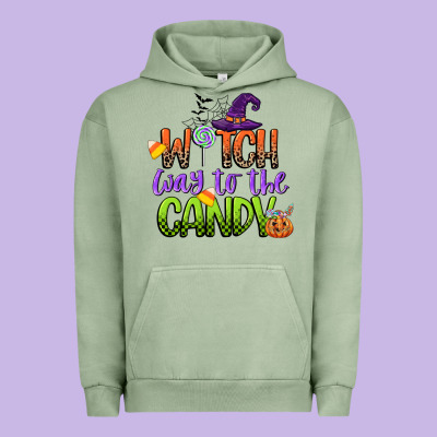 Witch Way To The Candy Urban Hoodie Designed By Cowgirlartshop