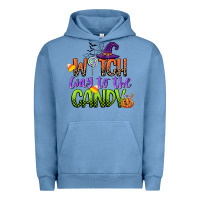 Pigment Pebble Blue witch way to the candy Urban Hoodie - CowGirlArtShop