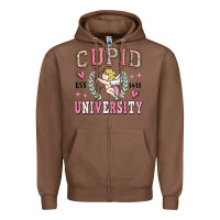 Chestnut cupid university Zipper Hoodie - MaliasSmallBusiness