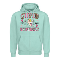 Seafoam cupid university Zipper Hoodie - MaliasSmallBusiness