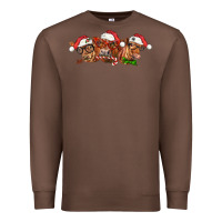 Chestnut christmas red angus cows Premium Sweatshirt - LillyAllenDesigns