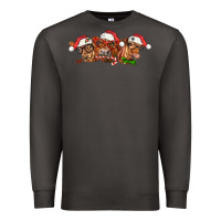 Smoke christmas red angus cows Premium Sweatshirt - LillyAllenDesigns