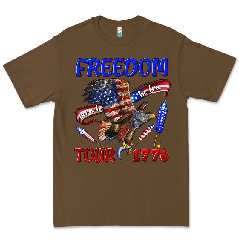 Freedom Born To Be Free Tour 1776 Premium Tee by texasbilliewilder | Teevron