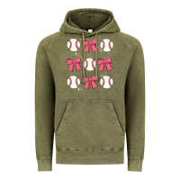 Vintage Olive baseball coquette bow Vintage Hoodie - JahusDesignShop