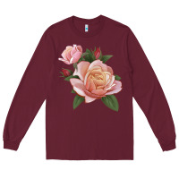 Burgundy State Of Grace Rose Long Sleeve Tee - LillyAllenDesigns
