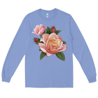 Colony Blue State Of Grace Rose Long Sleeve Tee - LillyAllenDesigns