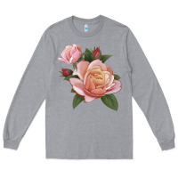 Heather Grey State Of Grace Rose Long Sleeve Tee - LillyAllenDesigns
