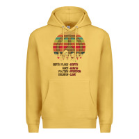 Antique Gold Birthplace Earth Race Human Peace Sign Hippie Premium Hoodie - Bettercallsaul