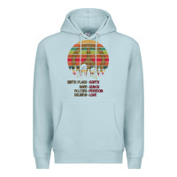 Blue Mist Birthplace Earth Race Human Peace Sign Hippie Premium Hoodie - Bettercallsaul