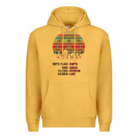 Mustard Birthplace Earth Race Human Peace Sign Hippie Premium Hoodie - Bettercallsaul
