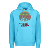 Ocean Blue Birthplace Earth Race Human Peace Sign Hippie Premium Hoodie - Bettercallsaul
