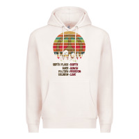 Pale Pink Birthplace Earth Race Human Peace Sign Hippie Premium Hoodie - Bettercallsaul