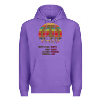 Purple Birthplace Earth Race Human Peace Sign Hippie Premium Hoodie - Bettercallsaul