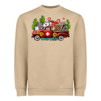 Mushroom ma medical assistant nurse truck with cactus and sunflowers Heavyweight Sweatshirt - AdoDesignShop