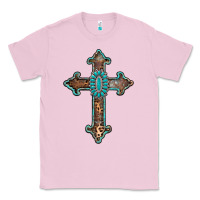 Bubblegum Pink turquoise cross Classic Tee - AdoDesignShop